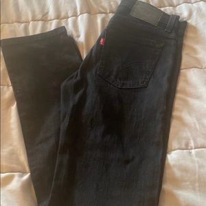 Levi 510 Black Skinny Jeans -27x27